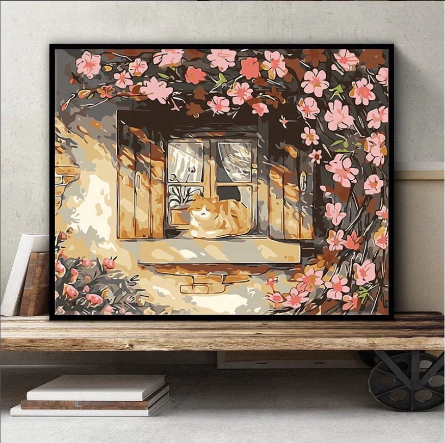 ORFON factory OEM ODM customized forno pictures painting paint by numbers kits on canvasl  16X20