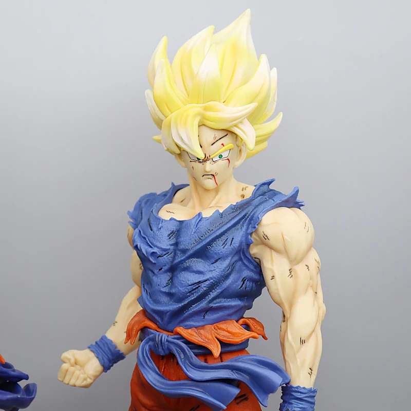 Модный стиль 43 см DBZ supersaiyan son goku большая экшн-фигурка из ПВХ Статуэтка Модель Игрушки для коллекции