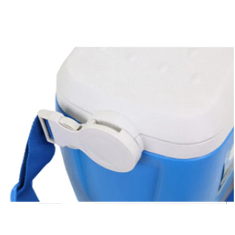 Orange Custom Logo OEM Injection Gift Mobile  Picnic Small  Lunch Water 8L PU Foam Cooler Box With Carry Strap