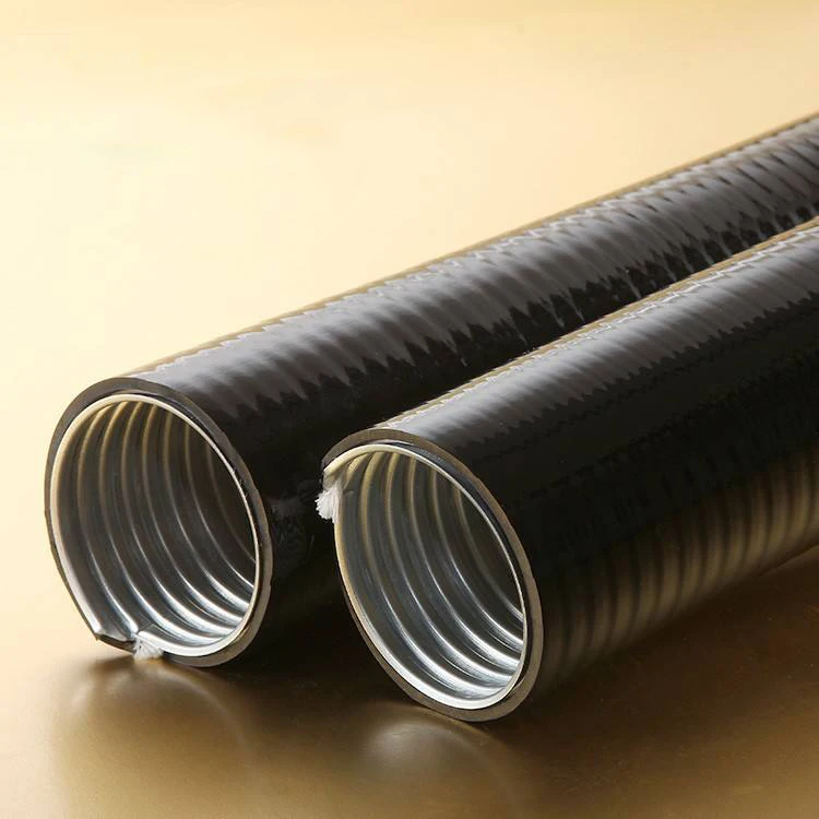Smooth PVC Coated Flexible Liquid Tight 20mm 25mm 32mm 38mm Nominal Diameter Galvanised Steel Conduit Pipe