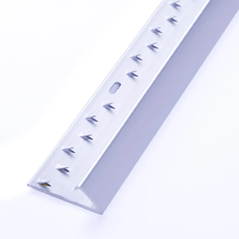 Foshan FSF Machine Pour Metal Threshold Silver Edge Tile Naplock Aluminum Round Oval Bar Carpet To Tile Trim