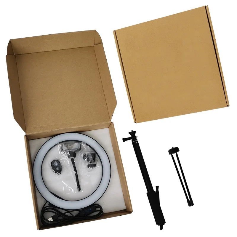 Подставка с триодом для макияжа мобильного телефона в реальном времени студийное фото светодиодное заполняющее кольцо-вспышка для селфи с регулируемой яркостью для телефона кольцевой огонь Круговое освещение