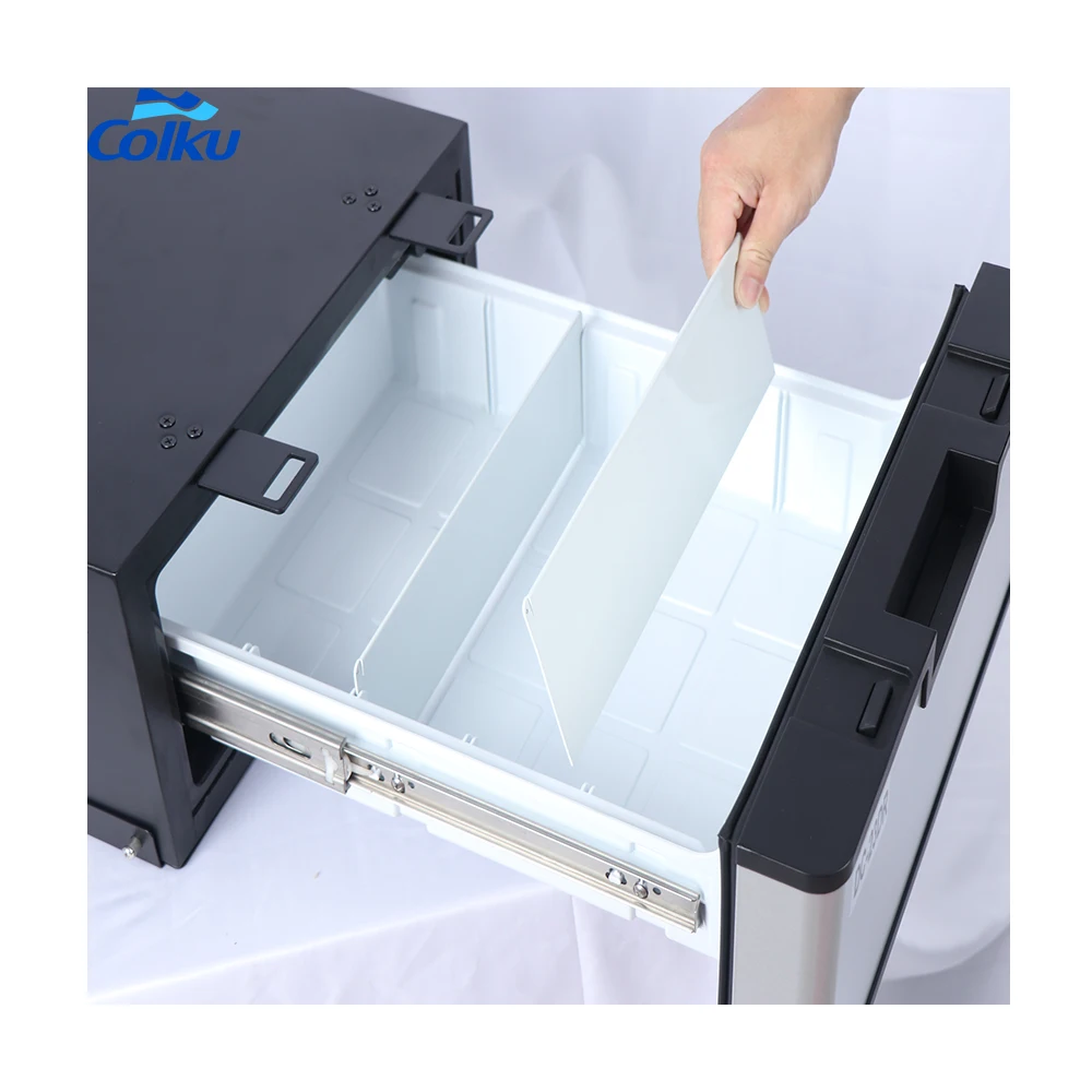 23L Low Noise Drawer Frozen Led Display Panel Slide Draw Refrigerator Built-In Drawer Fridge Freezer 12V
