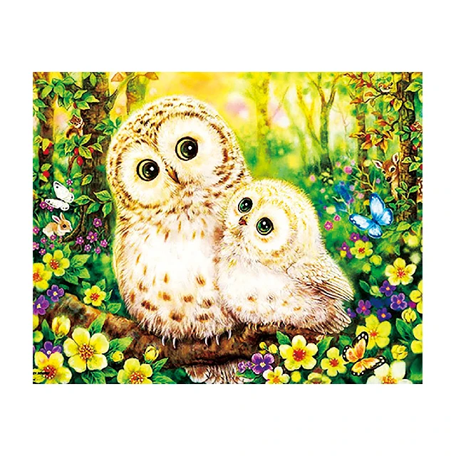 Hot Selling Kids Set Diamond Landscape Decoration Animal Canvas Chinese Art Wall Picture Gifts Guests Dog Painting