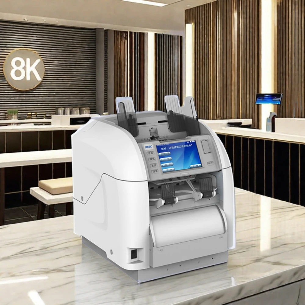 SNBC BNE-S110M Banknote Detection Machine Two Pockets Cash Value Counters Mixed Money Sorting and Counting