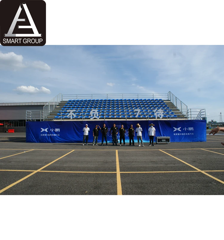 Steel Grandstand Temporary Outdoor Scaffolding Grandstand Bleachers Seating