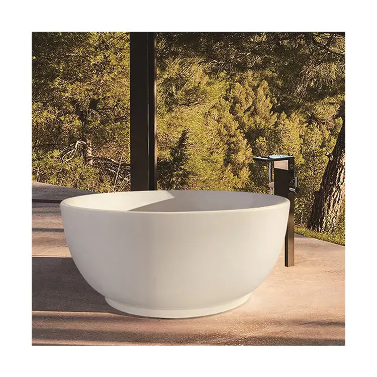 Лидер продаж, отдельно стоящая Ванна круглой формы с твердой поверхностью