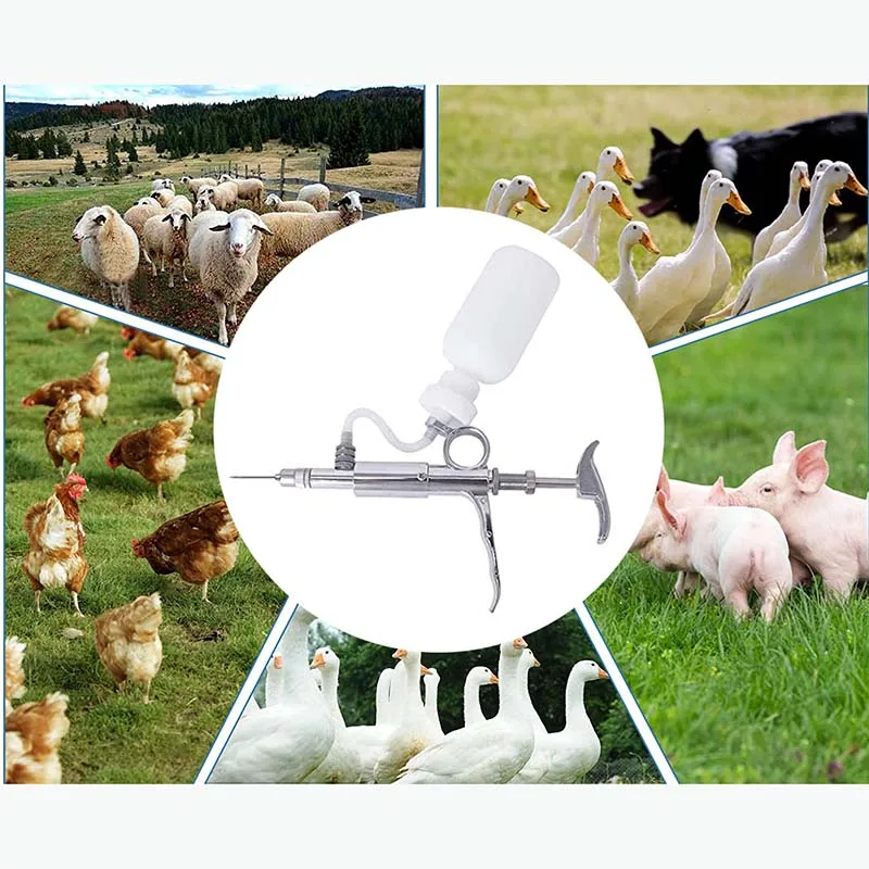 5ml Automatic Livestock Continuous Syringe Veterinary Poultry Vaccination Equipment