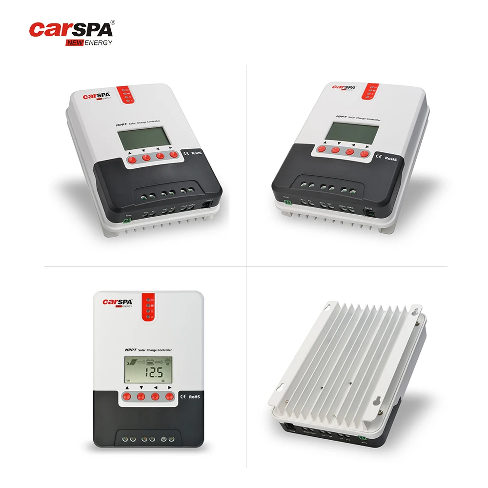 CARSPA 30a 12V/24V DC Input MPPT Solar Charger Controllers Automatic protection function solar charger controllers for Gel
