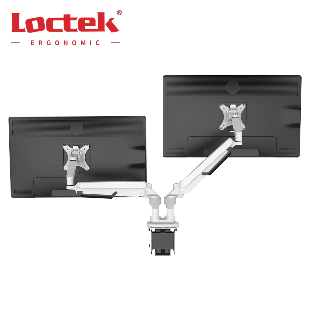Daul Monitor Space-Saving Aluminum Gas Spring Monitor Arm Loctek DLB851D2