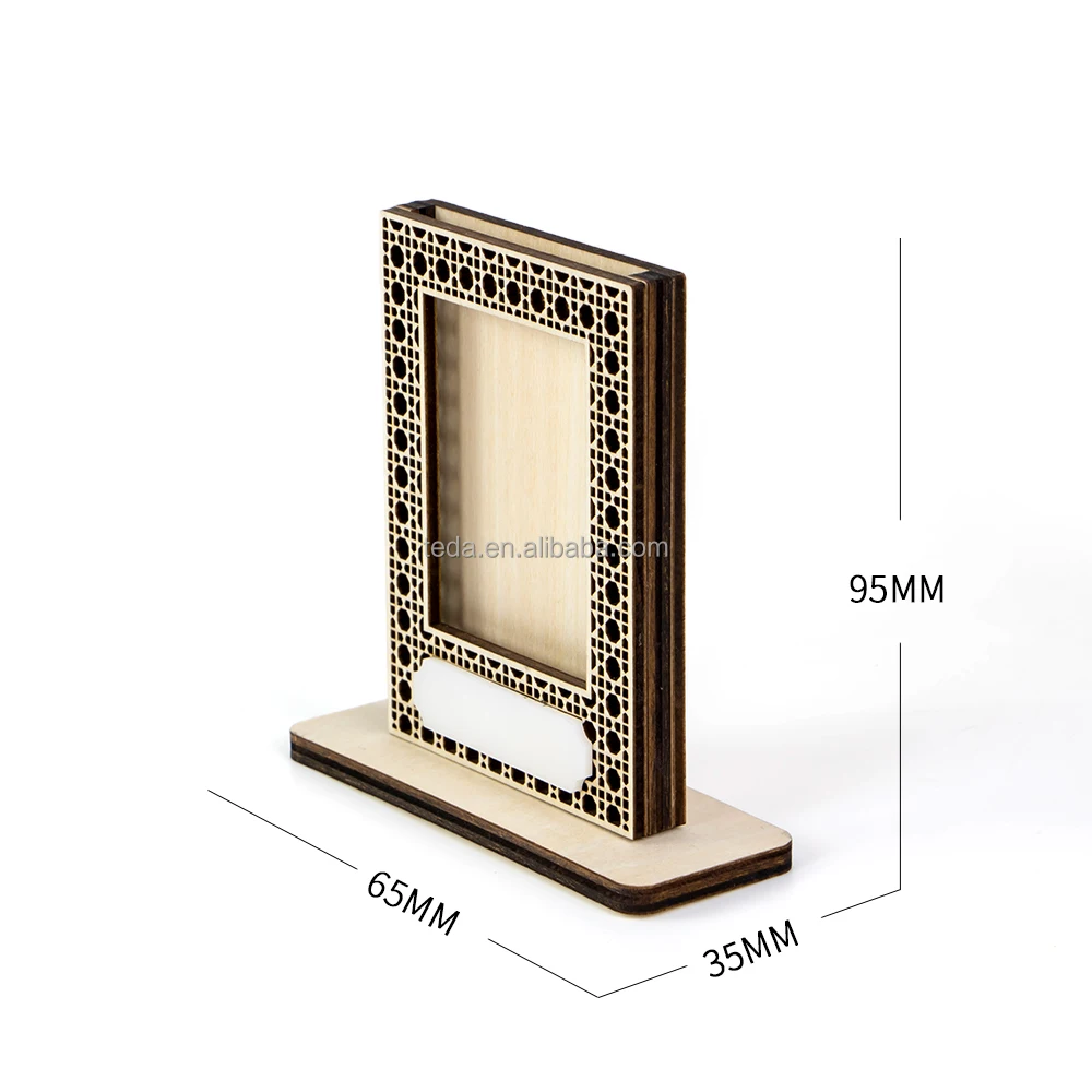 Custom Slide in Photo Frame wooden laser cut Multilayer Photo Frame wood for Valentines Gifts