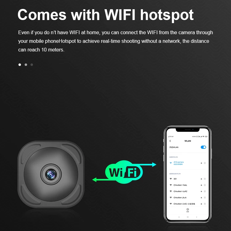 A12 HD-камера с дистанционным управлением smart WIFI Спортивная аэрофотосъемка DV камера ночного видения 1080P