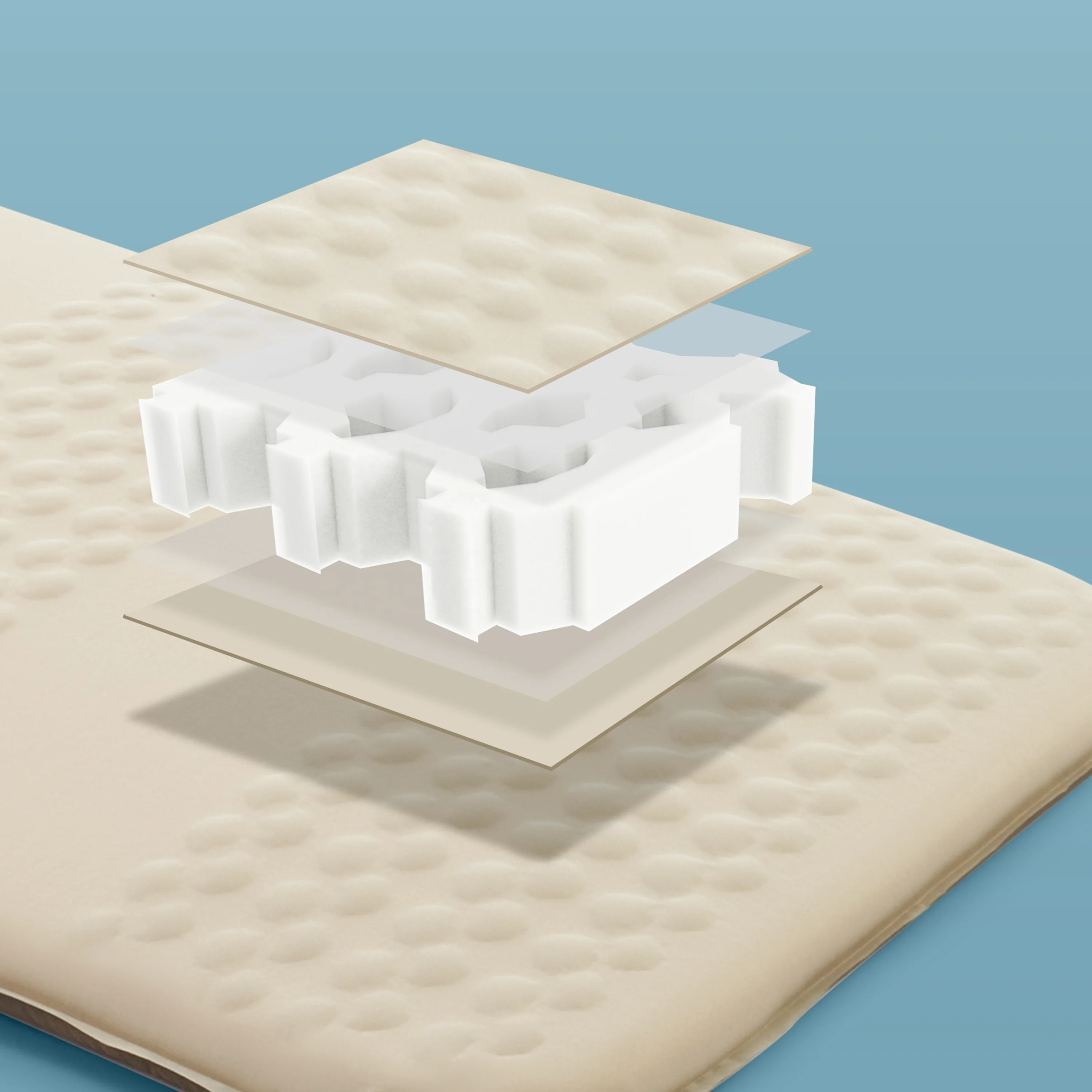 Naturehike Yu gu C6.5 Self-inflating sleeping mat soft Built-in Inflation Valve Thicken Outdoor Camping mattress