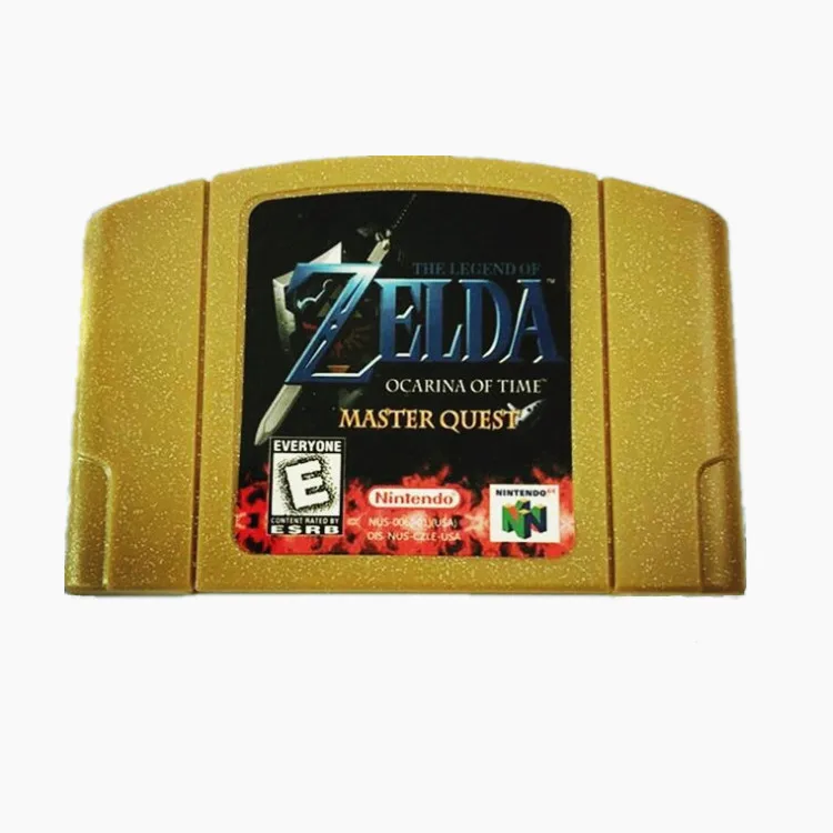 Donkey Kong in Yellow Shell ZELDA OCARINA OF TIME ZELDA MASTER QUEST in Gold Shell for N64 game card