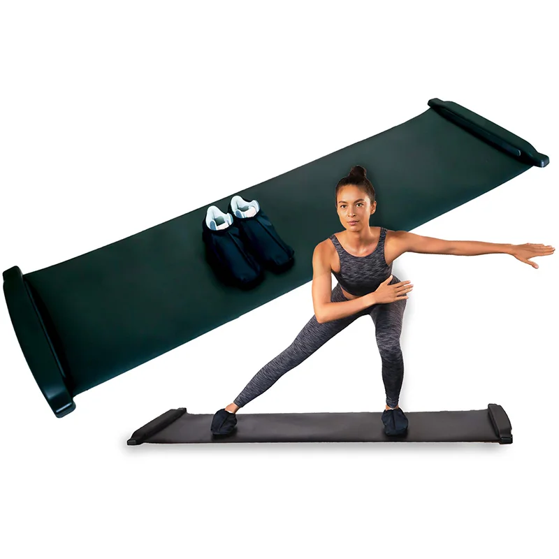 Hot selling exercise adjustable fitness body building roller skating balance cardio ice hockey slide boards