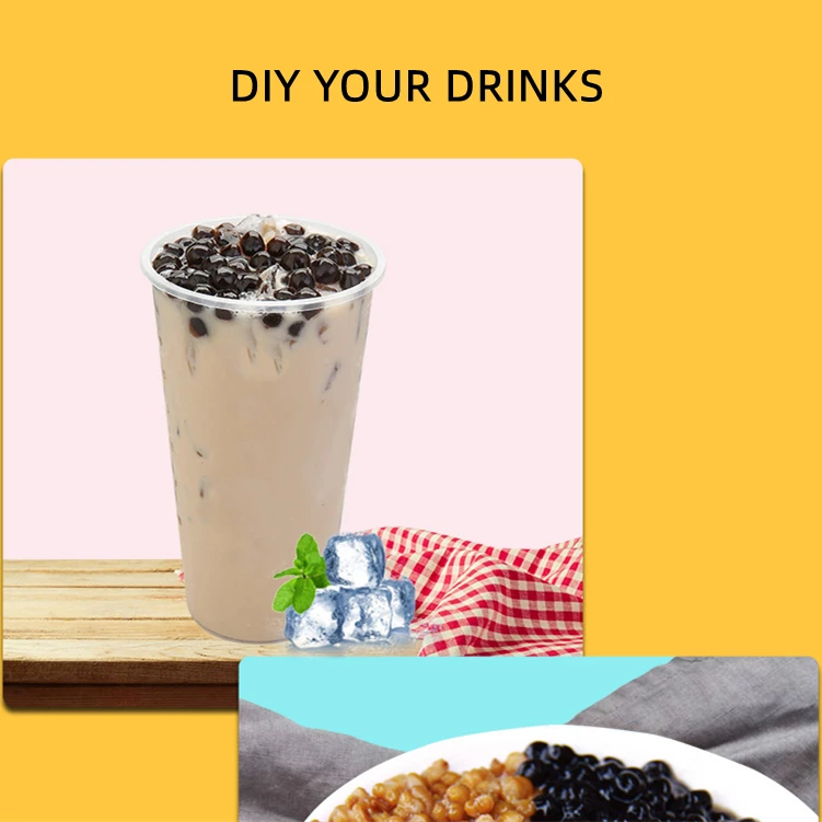 Black Premium Black Boba Tapica Pearls Suitable as Tea Shop Ingredient