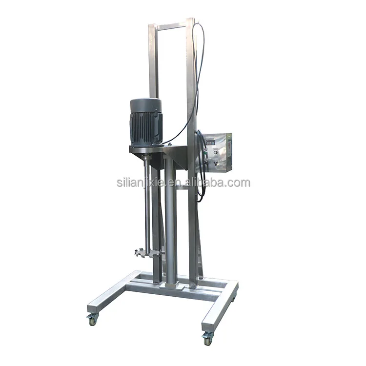 SILian Pneumatic Lift movable paint color ink blender mixer oil paint High Speed Dispersing machine price
