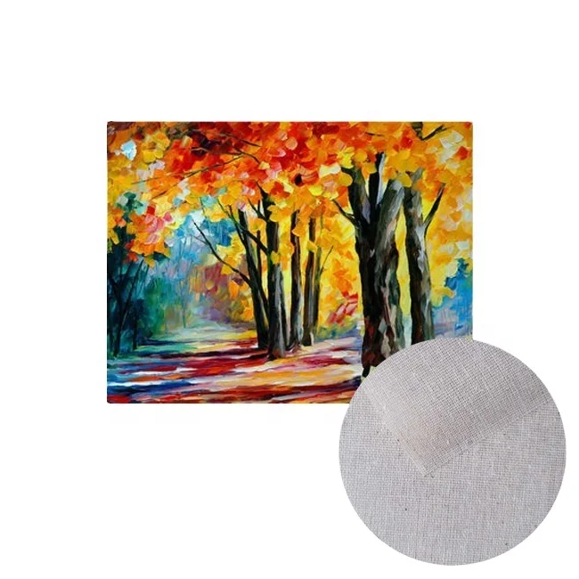 Hand Painted Art Stretched Linen Canvas Inkjet