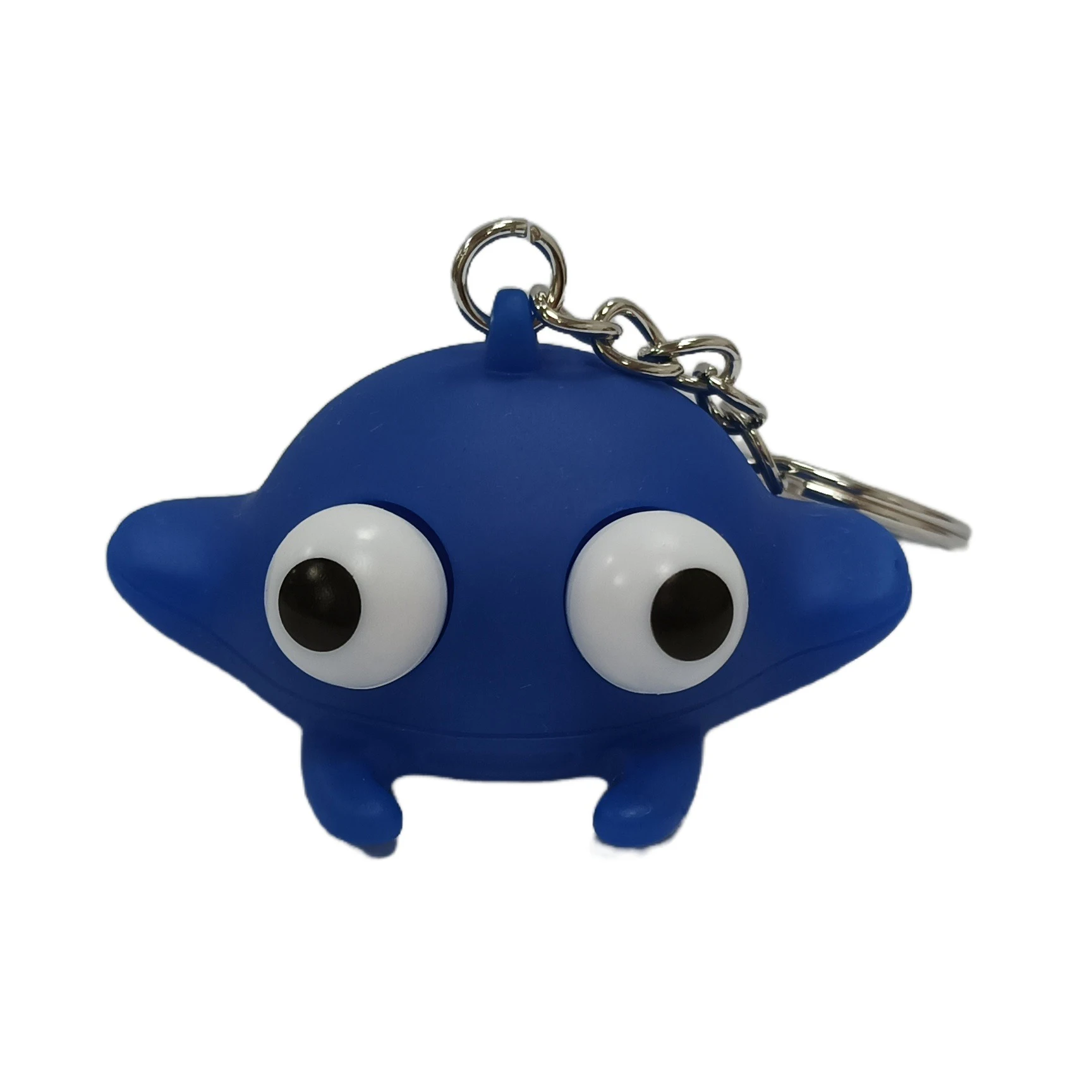 Factory novelty and quirky plastic poop keychain , Squeeze eyes toy animal 3D soft pvc keychain