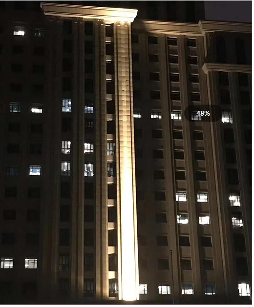 110V 220V Modern Outdoor Exterior Linear Strip Wall Lamp 3000K Warm White Garden LED Wall Light