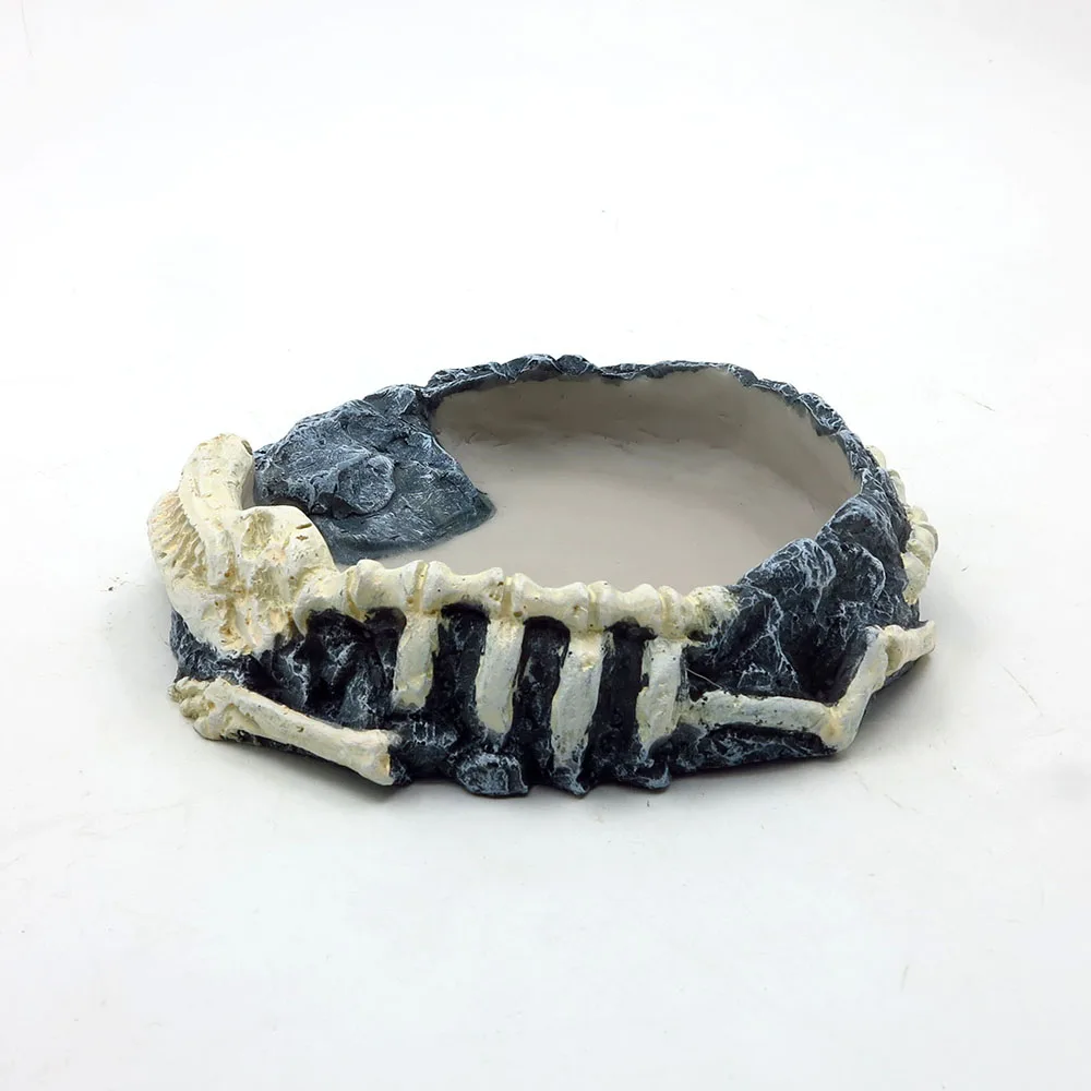 Reptile Water Dish Food Bowls,Reptile Tank Decor Bowl for Leopard Gecko Lizard Spider Scorpion