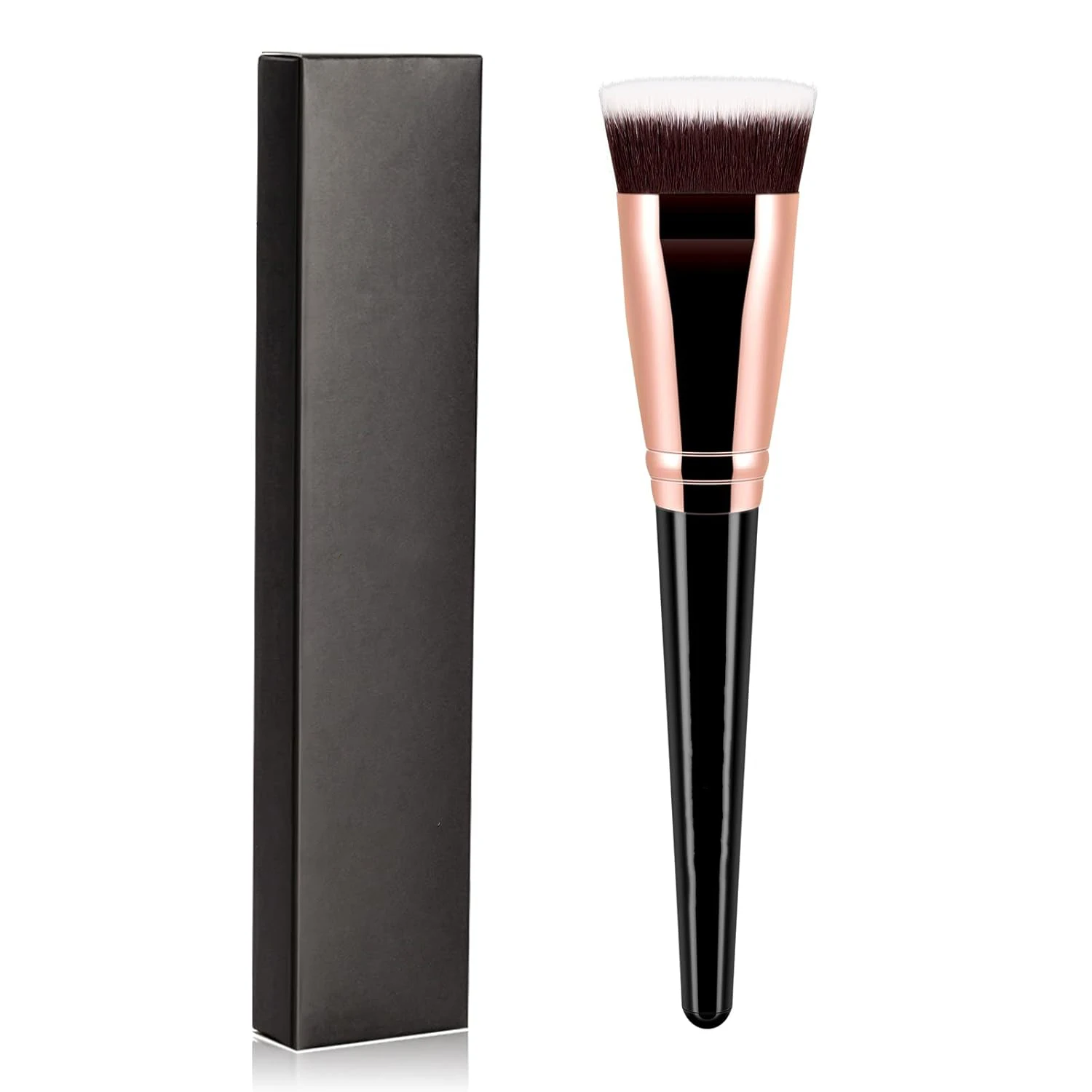Premium Flat Top Contour Blush Bronzer Face Makeup Brush, Perfect For Cheek Forehead Jaw Nose Blending,Powder Liquid Cream