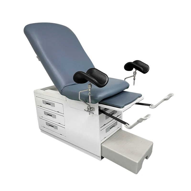 Gynecological Exam Table Adjustable Hospital Patient Examination Delivery Bed With Drawers