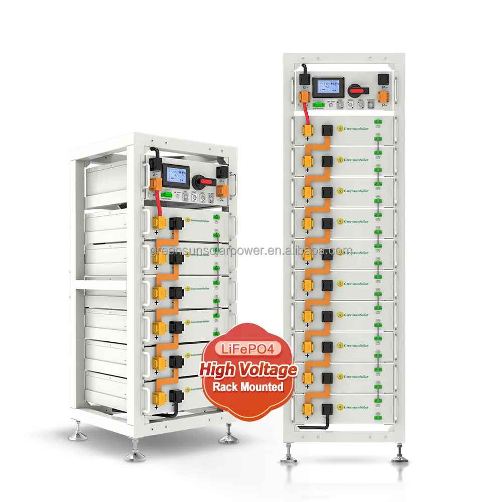 Greensun Встроенный BMS управляет своим собственным статусом высокого напряжения 1 МВт 48 В 51 2 100Ah 200Ah батарея солнечной системы