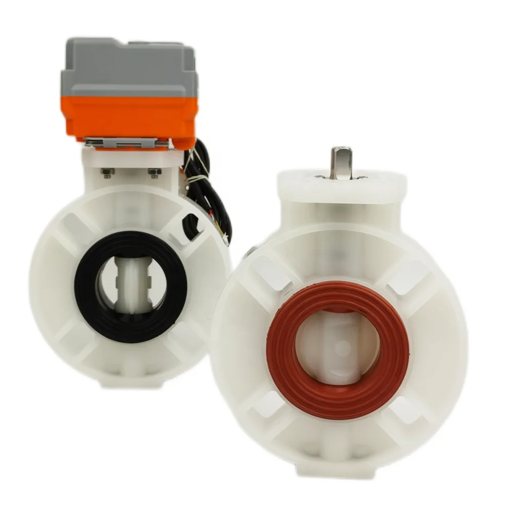 Precision machined valve plate electric butterfly valve