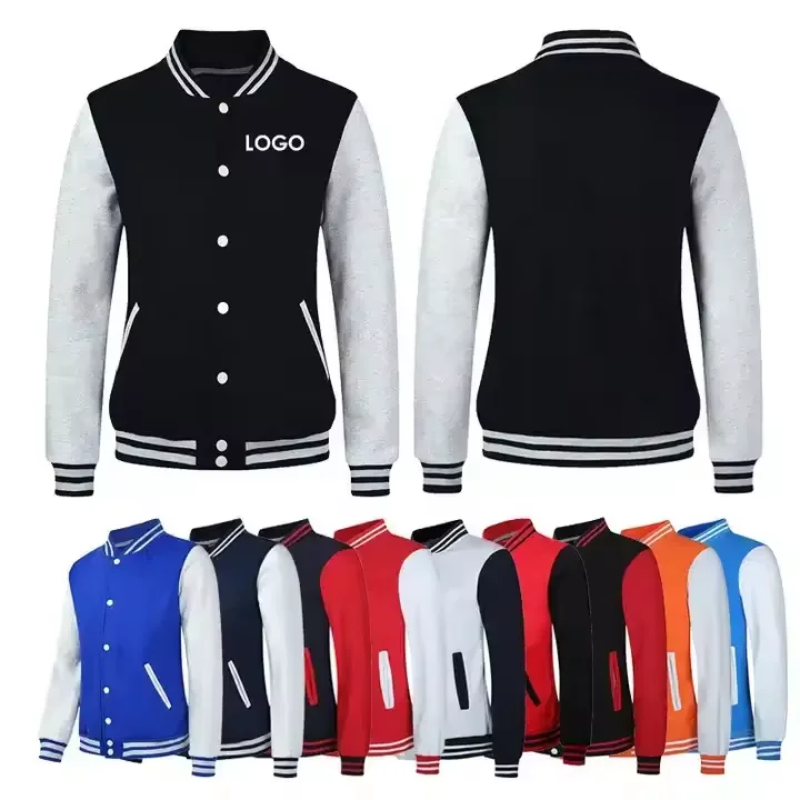 Бейсбольные куртки с принтом логотипа на заказ оптовая продажа сублимационные Модные женские/мужские университетские