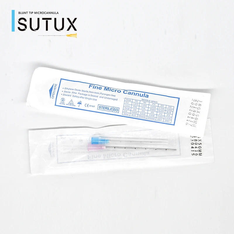 18g 21g 22g 23g 25g 27g 30g dermal cannulas for syringe filler