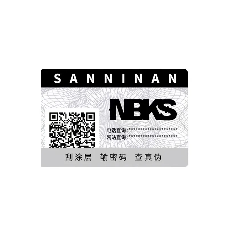 Label Maker Custom Adhesive Printing  Unique QR Code Stickers Tamper Proof Label Sticker for Electronics Product