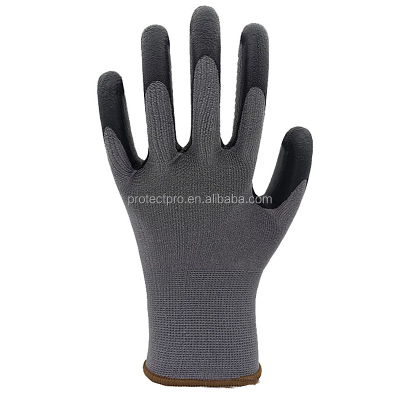 Gardening Gloves for Women Worker Nylon Spandex Nitrile Foam PVC Dotted Safety Work Gloves