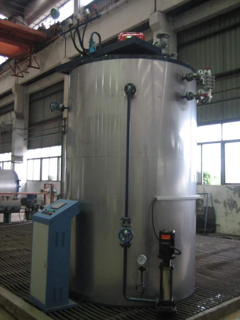 
300-500 kg/h Small Capacity Low Pressure Vertical Fire Tube Steam Boiler 