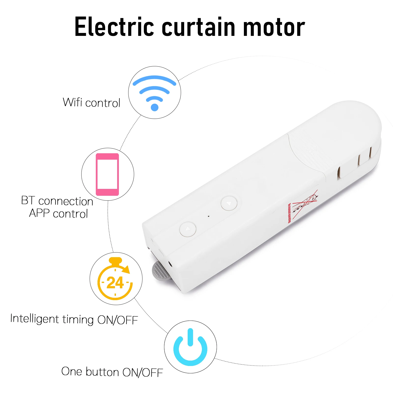 AM43-EB Automatic Curtain Motor Electronic  Smart House Solar Auto Chain  Curtain Roller Blinds Drive Motor