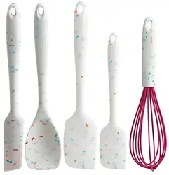 Silicone Spatula Set Spoonula & Whisk Set Printed Silicone Spatula