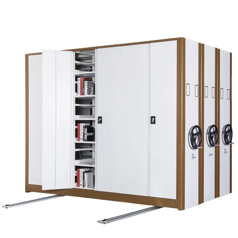 Mobile Racking System Mobile Metal Shelving Unit filing Cabinet Compactor Steel Movable Rack