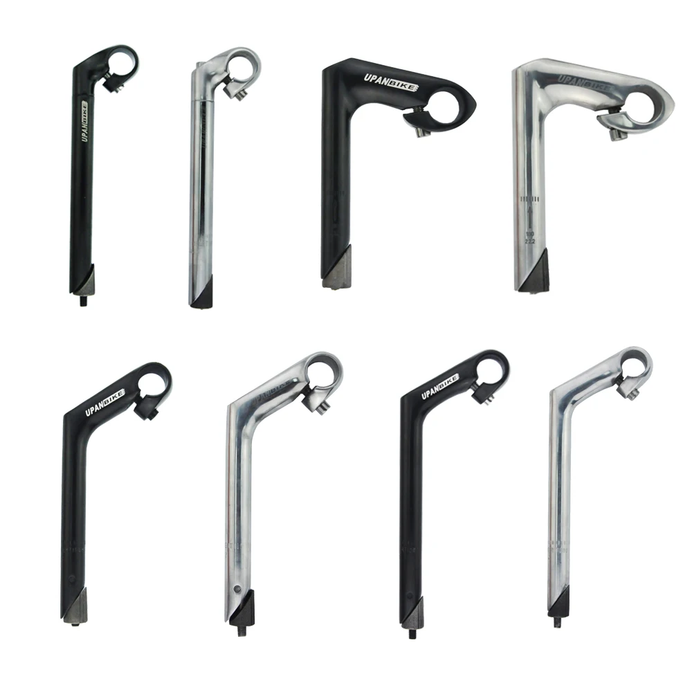 22.2mm*25.4mm Aluminum Alloy MTB Bicycle Handlebar Stem Riser Gooseneck Shape Mountain Road Bike Stem