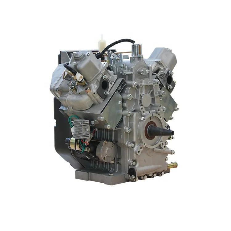 CE certificate 22 HP air cooled 4 stroke diesel engine with transmission case gearbox