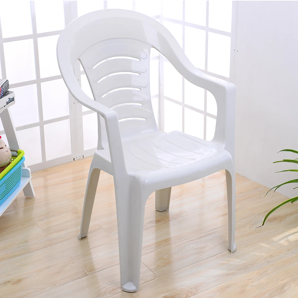Luxury modern white plastic outdoor restaurant dining chair