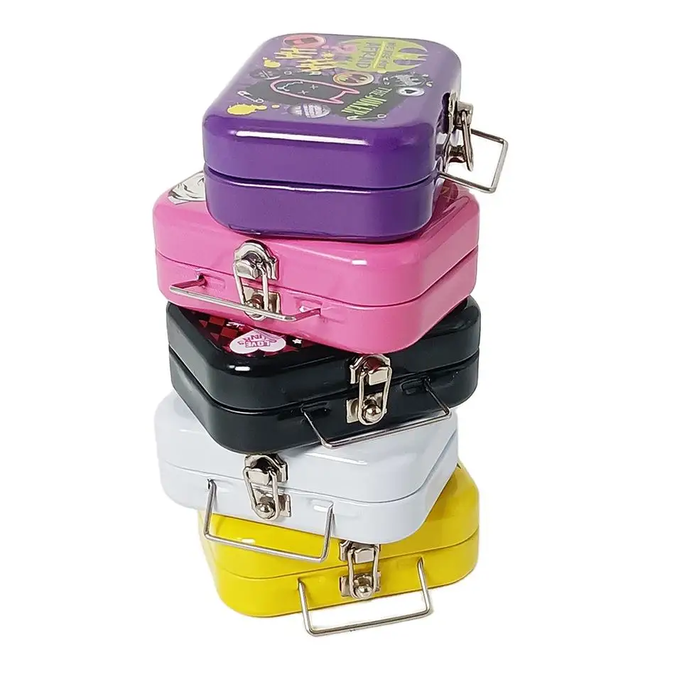 Factory price custom suitcase small tin can