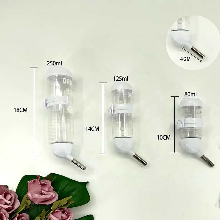 Wholesale Small Pet Drinking Water Plastic Leakproof Rabbit Vacuum Kettle Totoro Water Bottle For Hamster