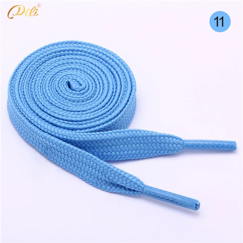 Wholesale Colorful 10mm Width Flat Polyester Shoe laces Custom Logo Design Shoestring 120cm cheap shoelaces