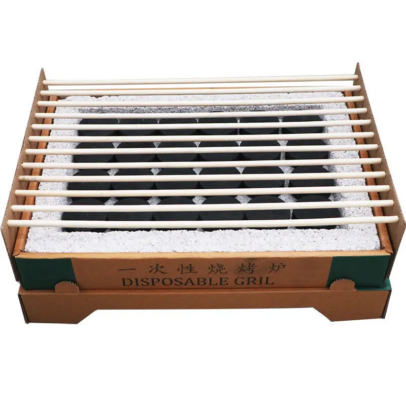 Wholesale Portable Small Outdoor Camping Instant Bbq Grill Disposables Skewer Barbecue Grill Disposable Grill
