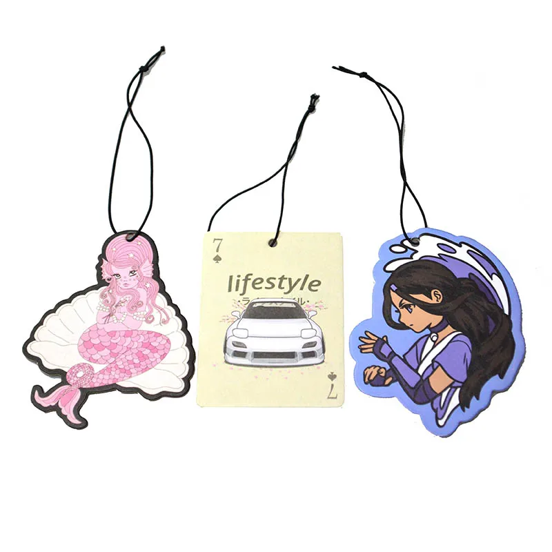 Customized Design Funny Hanging Air Freshener Custom Paper Car Air Freshener