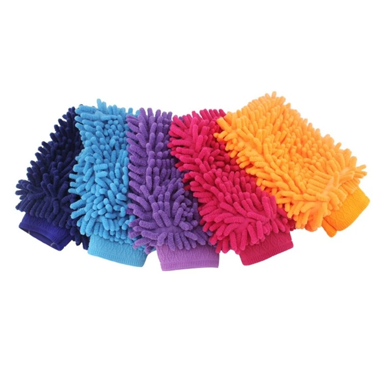50G 22 x 15 CM Double Side Microfiber Chenille Car Wash Mitt