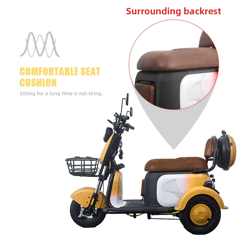 Hit Product Tricycle Motorcycle Electric Unique Design Green Travel Ride Comfortably Wholesale Electric Tricycle