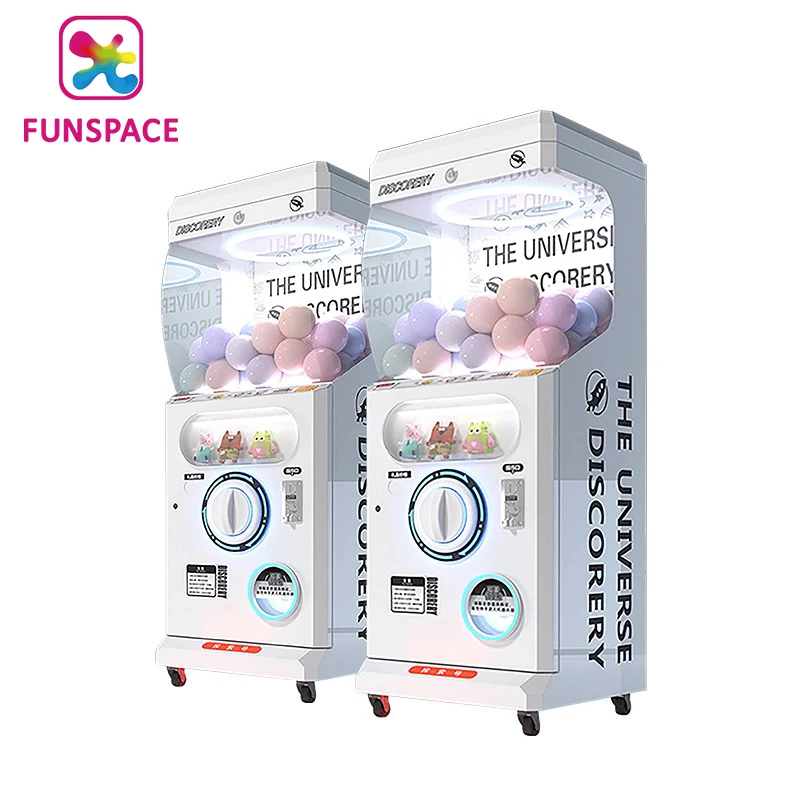 direct price Funny Space Capsule Coin Operated Gachapon Machine Gacha Vending Machine for shopping mall