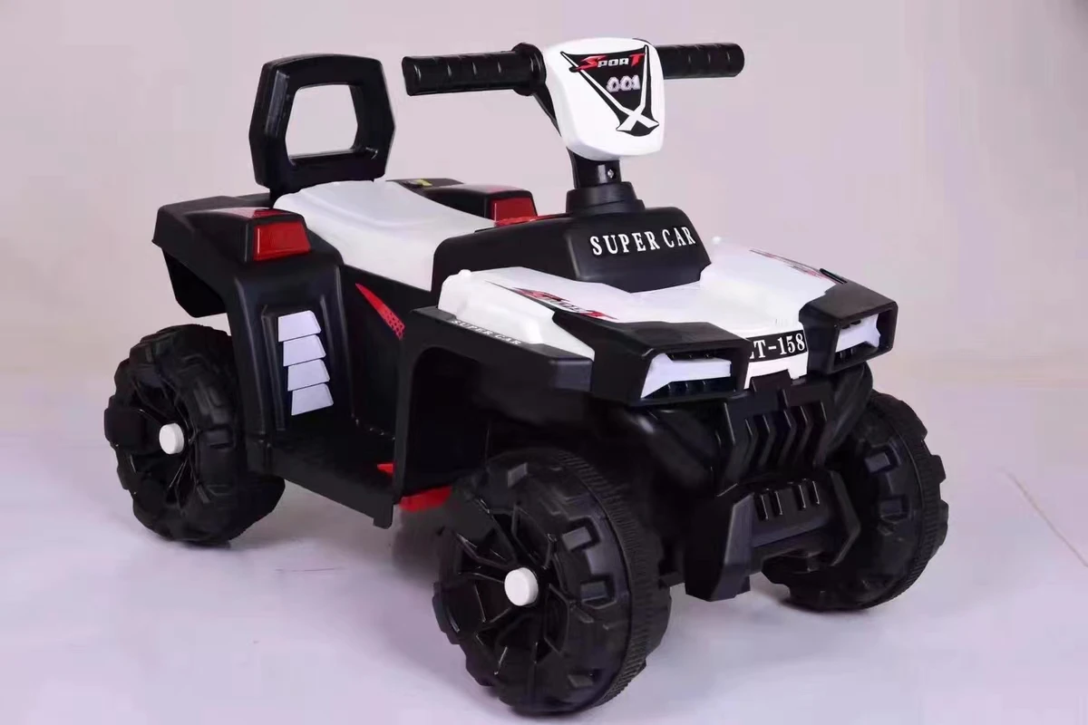 Best Selling Unisex Kids Electric ATV Four-Wheel Ride-On Car for Ages 2-7 with Light Music & Remote Features