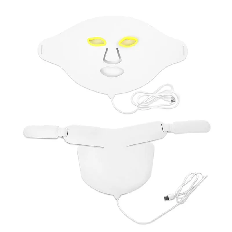 Home Use Beauty Device Portable Skin Rejuvenation PDT Photon 7 Color Led Silicone Facial Mask